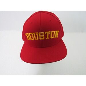 Houston Rockets NBA The Classic Snapback Hat Premium Goods Red- NEW‎